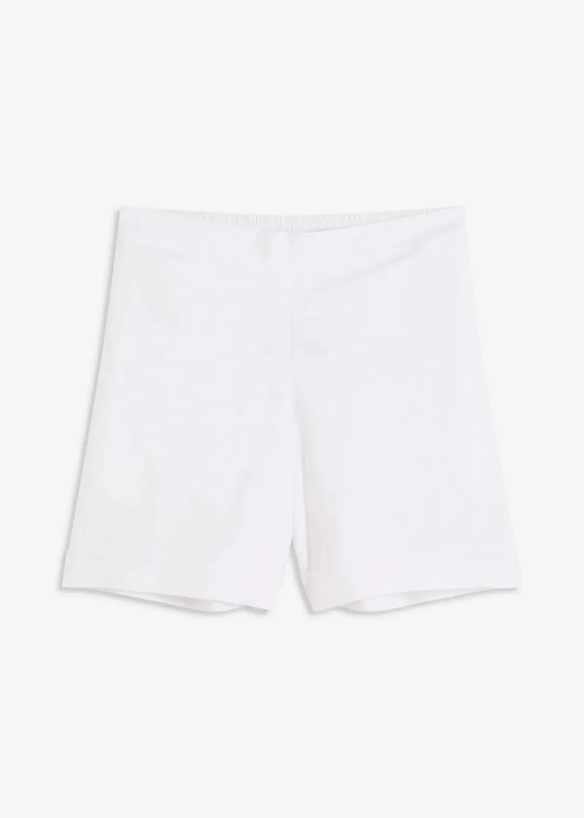 bonprix Shorts|Hosen^Schlupf-Shorts aus luftigem Leinen-Mix weiß