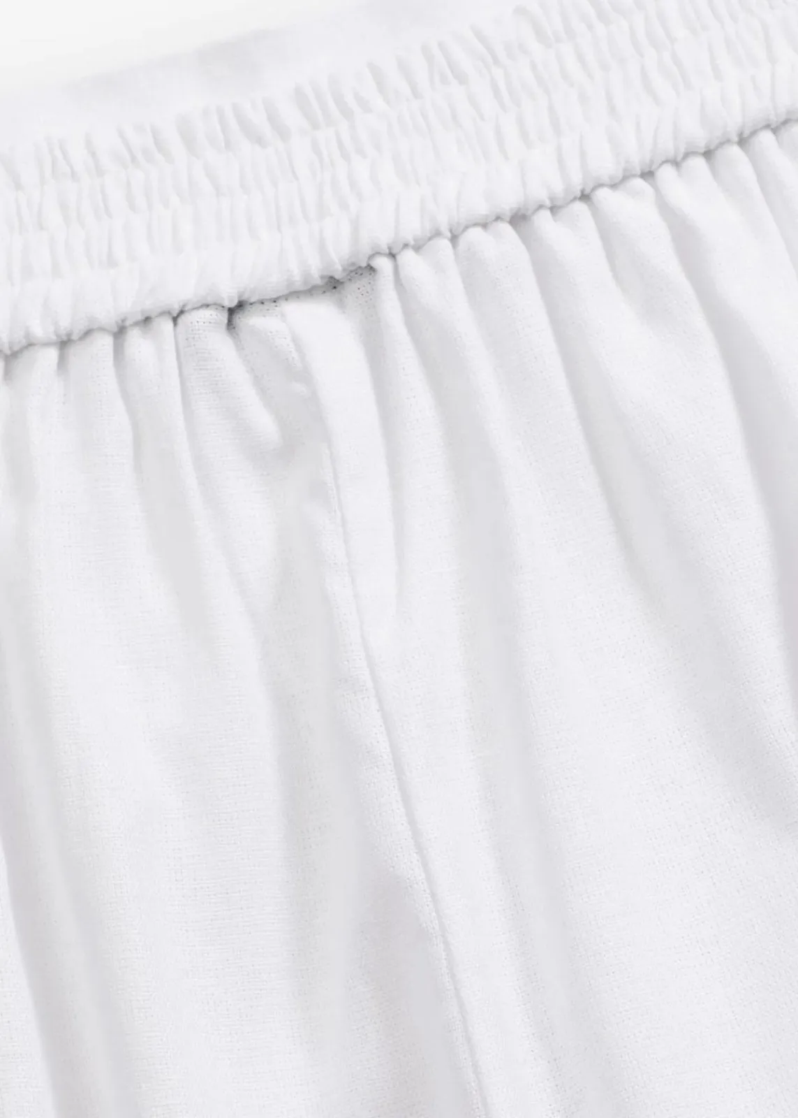 bonprix Shorts|Hosen^Schlupf-Shorts aus luftigem Leinen-Mix weiß