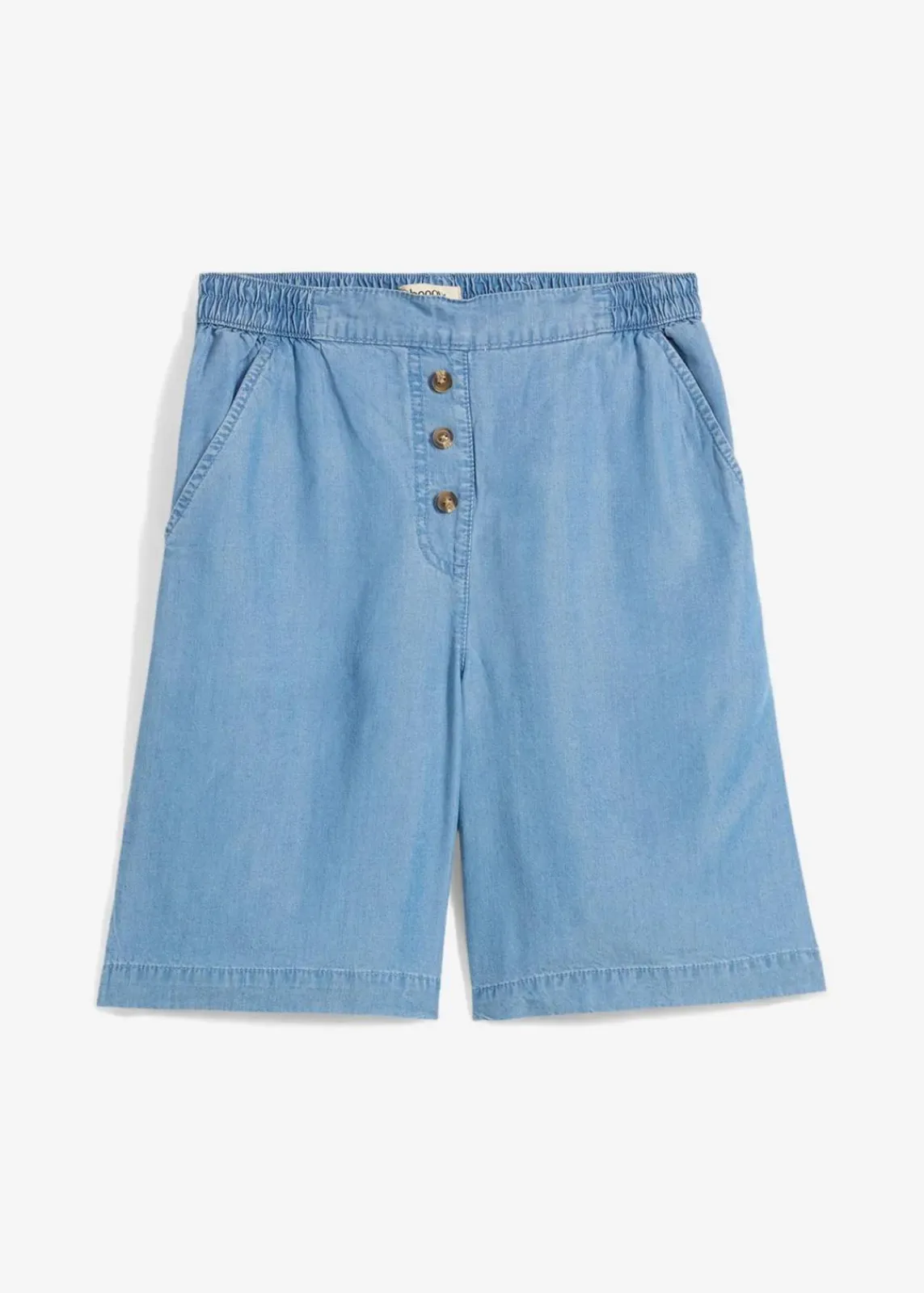 bonprix Bekleidung·Outdoorbekleidung|Bekleidung·Kleider^Schlupf-Shorts aus Lyocell hellblau denim
