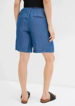bonprix Hosen|Shorts^Schlupf-Shorts aus Lyocell blau denim
