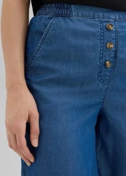 bonprix Hosen|Shorts^Schlupf-Shorts aus Lyocell blau denim