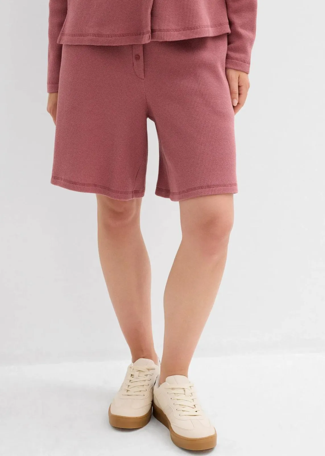 bonprix Bekleidung·Outdoorbekleidung|Bekleidung·Kleider^Schlupf-Shorts aus reiner Baumwolle softbeere