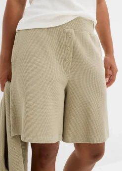 bonprix Hosen|Zweiteiler & Sets^Schlupf-Shorts aus reiner Baumwolle mattschilf