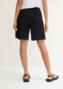 bonprix Bekleidung·Outdoorbekleidung|Bekleidung·Kleider^Schlupf-Shorts aus reiner Baumwolle schwarz