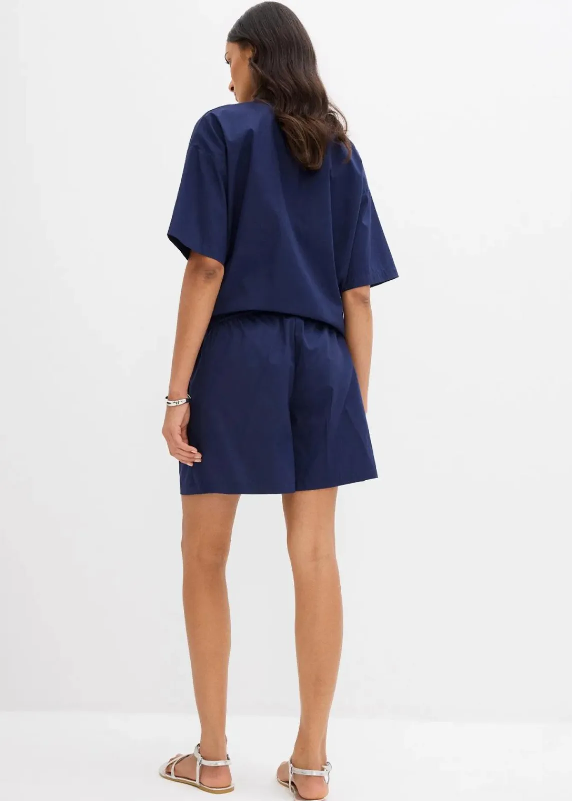 bonprix Bekleidung·Outdoorbekleidung|Bekleidung·Kleider^Schlupf-Shorts aus reiner Baumwolle tiefseeblau