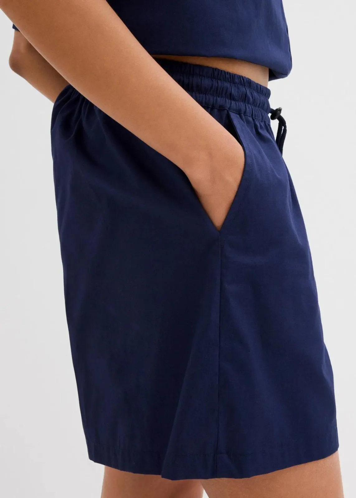 bonprix Bekleidung·Outdoorbekleidung|Bekleidung·Kleider^Schlupf-Shorts aus reiner Baumwolle tiefseeblau