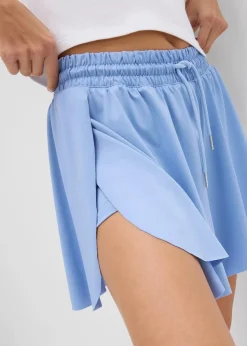 bonprix Hosen|Shorts^Schlupf-Shorts im Tennis-Look perlblau