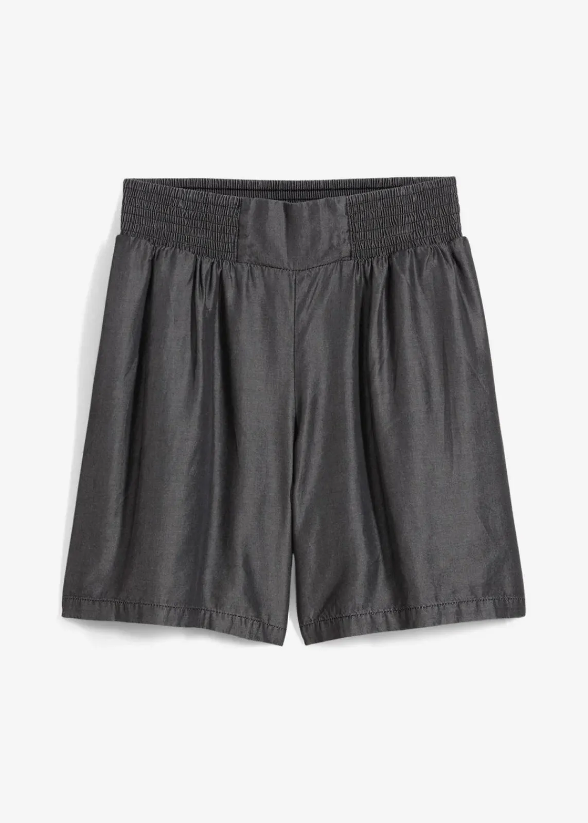 bonprix Shorts|Hosen^Schlupf-Shorts mit Smockbund schwarz