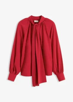 bonprix Bekleidung·Jacken & Mäntel|Nachhaltigere Materialien^Schluppenbluse chillirot