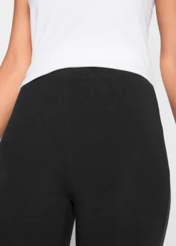 bonprix Hosen|Basics^Schmal geschnittene Capri-Leggings (2er Pack) schwarz
