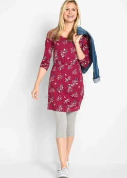 bonprix Hosen|Basics^Schmal geschnittene Capri-Leggings (2er Pack) hellgrau meliert+schwarz