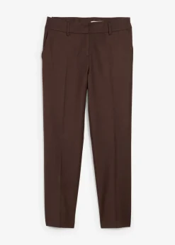 bonprix Bekleidung·Kleider|Hosen^Schmale Hose mit weichem Wollanteil dunkelbraun
