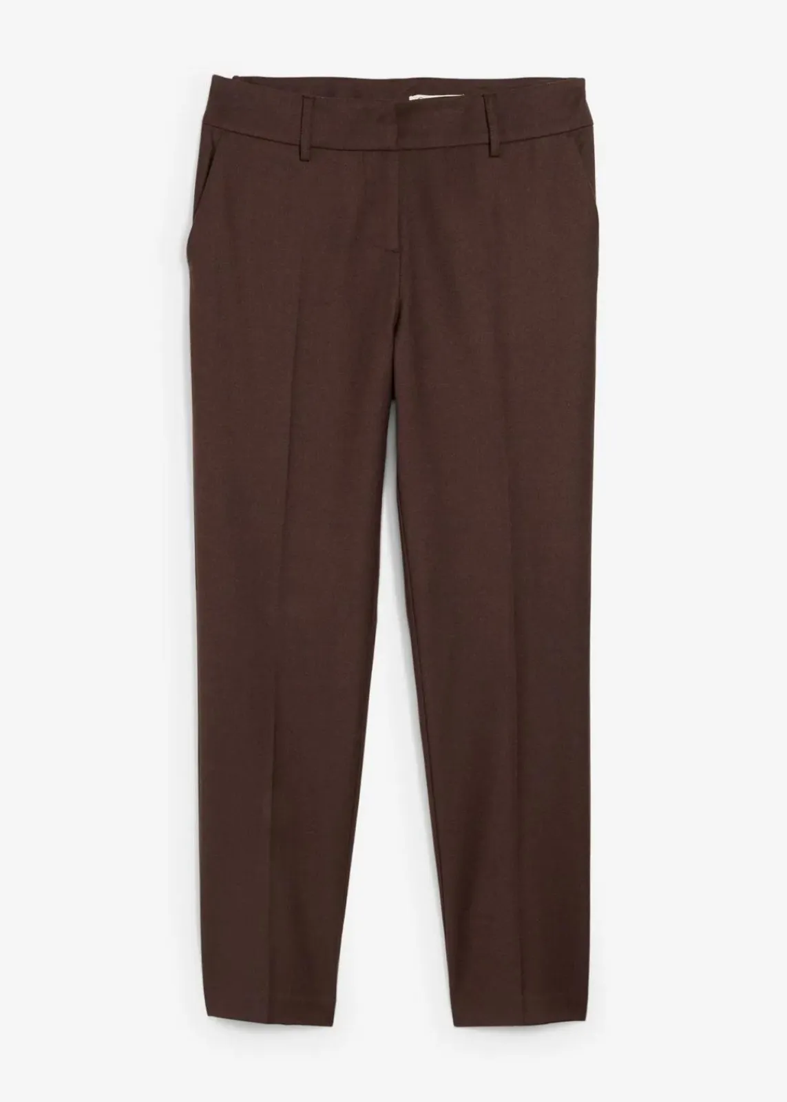 bonprix Bekleidung·Kleider|Hosen^Schmale Hose mit weichem Wollanteil dunkelbraun
