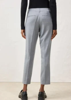 bonprix Bekleidung·Kleider|Hosen^Schmale Hose mit weichem Wollanteil grau meliert meliert