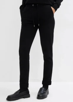 bonprix Bekleidung·Röcke|Bekleidung·Blusen & Tuniken^Schmale Jogginghose schwarz