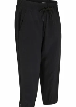 bonprix Bekleidung·Jumpsuits|Bekleidung·Sweat^Schnelltrocknende Funktionshose in Capri-Länge schwarz