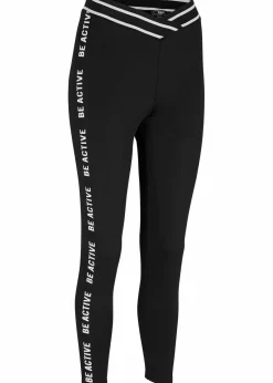 bonprix Bekleidung·Sweat|Bekleidung·Kleider^Schnelltrocknende Leggings, 7/8 Länge schwarz bedruckt