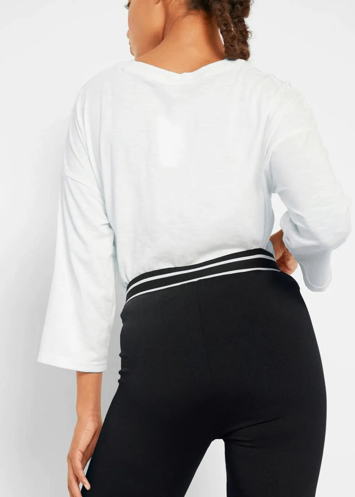 bonprix Bekleidung·Sweat|Bekleidung·Kleider^Schnelltrocknende Leggings, 7/8 Länge schwarz bedruckt