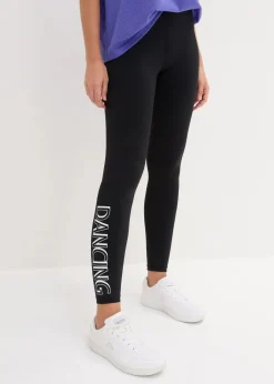 bonprix Bekleidung·Sweat|Bekleidung·Kleider^Schnelltrocknende Leggings, knöchelfrei schwarz