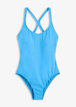 bonprix Nachhaltigere Materialien|Badeanzüge^Schnelltrocknender Sport-Badeanzug mit Racerback brilliantblau