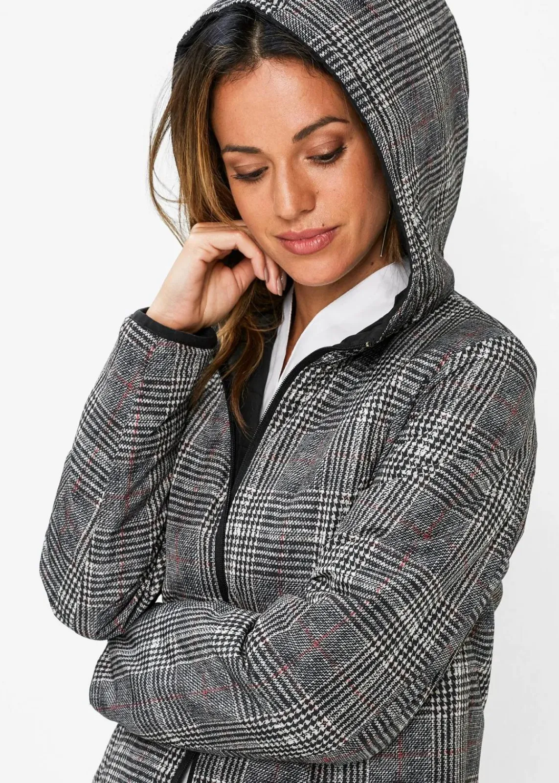 bonprix Jacken & Mäntel|Bekleidung·Hosen^Schöner Steppmantel zum Wenden schwarz
