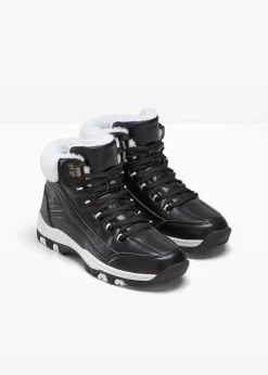 bonprix Gefütterte Winterschuhe|Boots^Schnür Boot schwarz