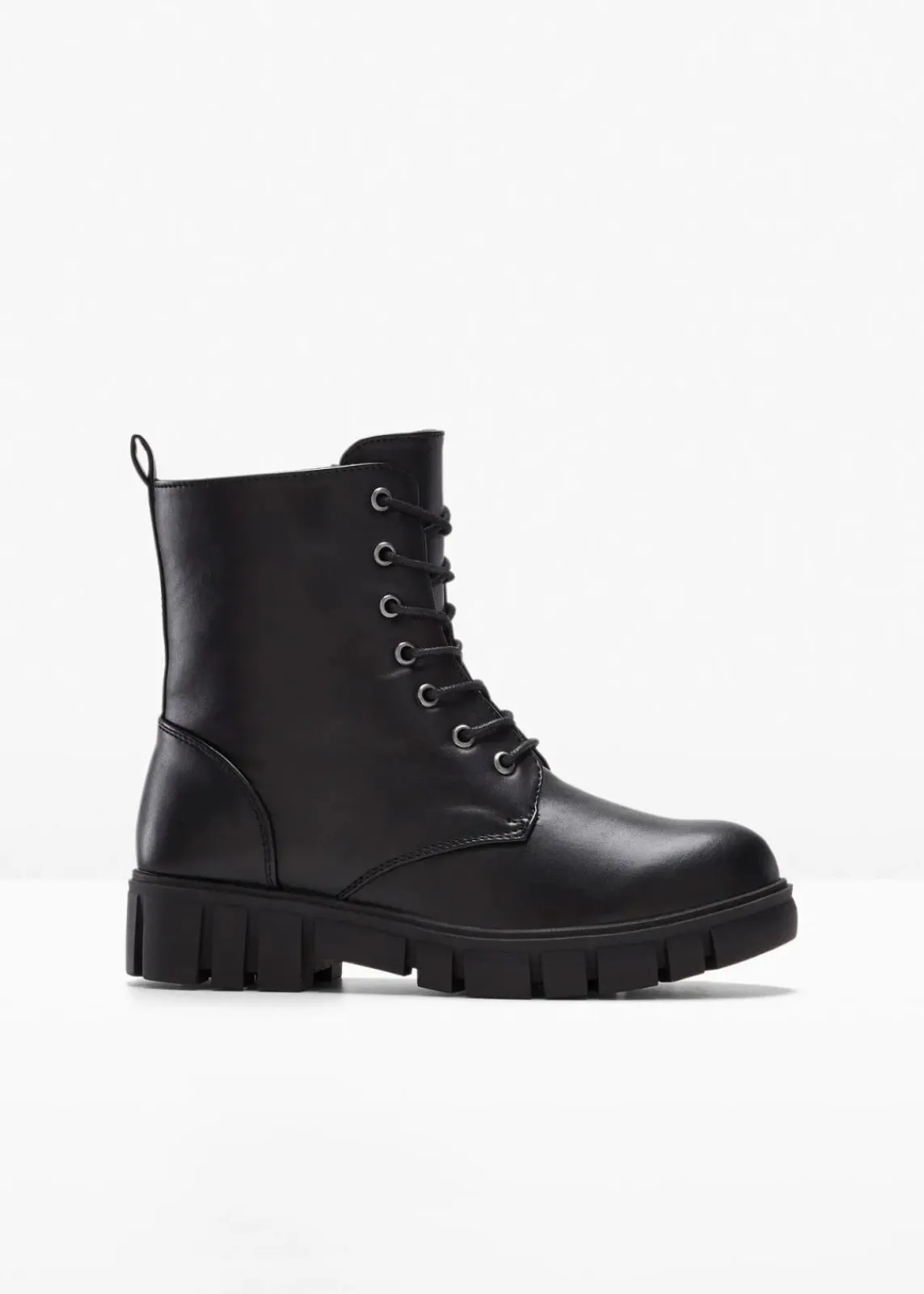 bonprix Boots^Schnürboots mit Profilsohle schwarz