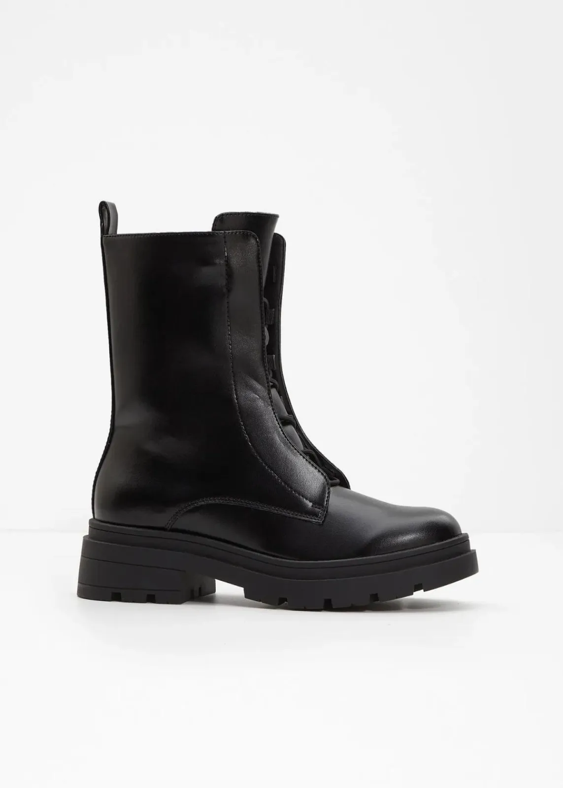bonprix Boots^Schnürboots mit Profilsohle schwarz