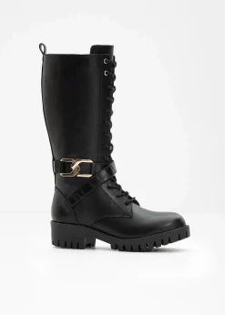 bonprix Stiefel^Schnürstiefel schwarz