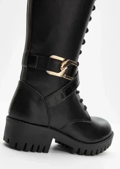 bonprix Stiefel^Schnürstiefel schwarz