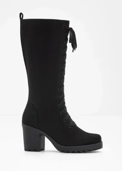 bonprix Stiefel^Schnürstiefel schwarz