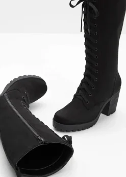 bonprix Stiefel^Schnürstiefel schwarz