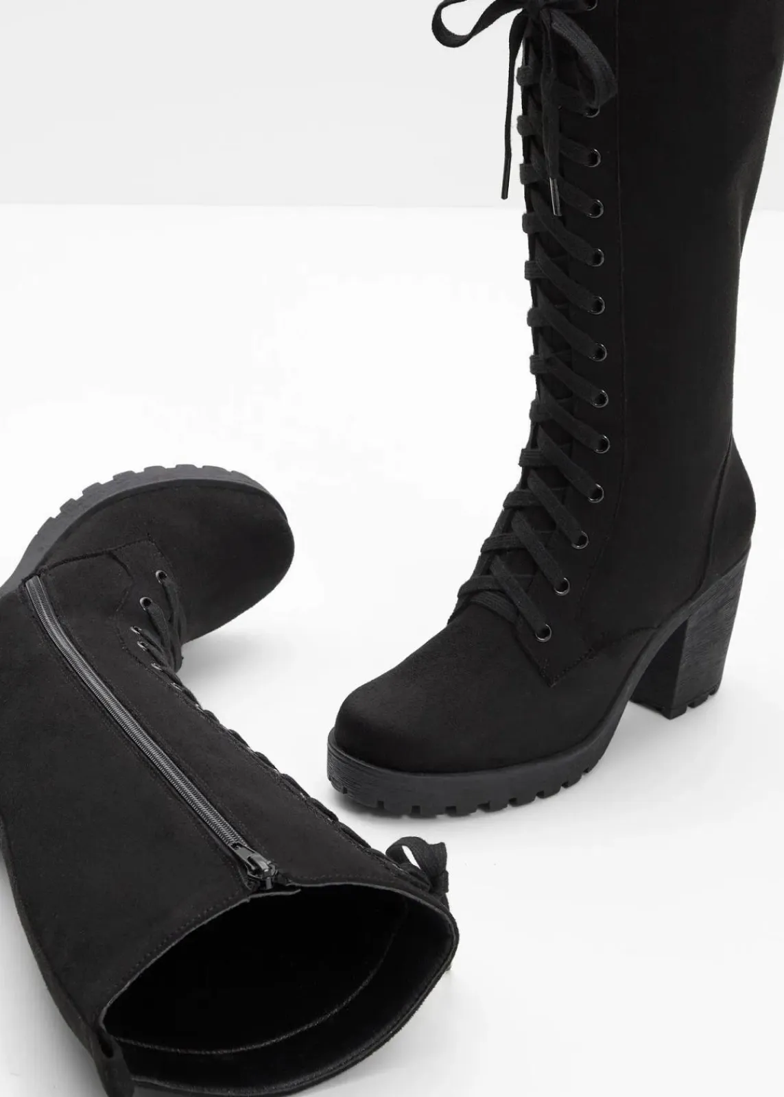 bonprix Stiefel^Schnürstiefel schwarz