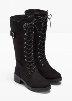 bonprix Stiefel^Schnürstiefel schwarz