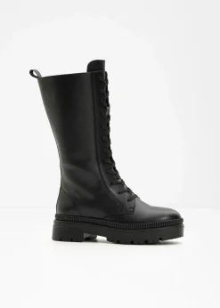 bonprix Stiefel^Schnürstiefel schwarz