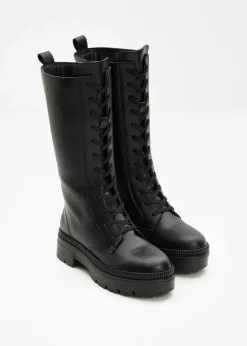 bonprix Stiefel^Schnürstiefel schwarz