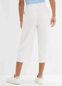 bonprix Bekleidung·Röcke|Bekleidung·Kleider^Scuba-Hose, 3/4-Länge wollweiß