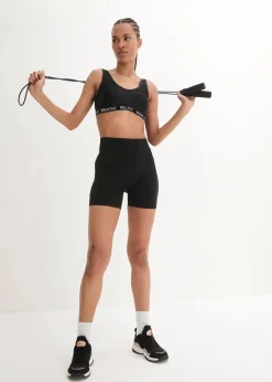 bonprix Radler & Oberschenkelschutz|Sportbekleidung^Seamless Funktionsradler schwarz