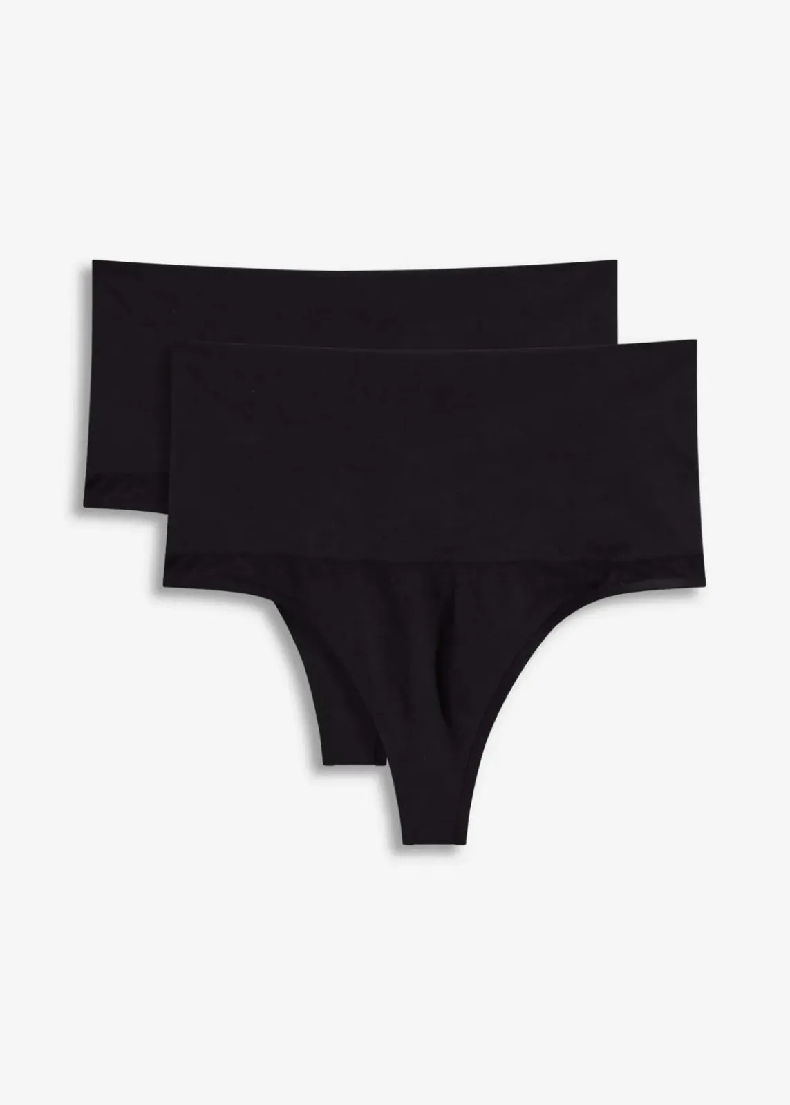 bonprix Nachhaltigere Materialien|Seamless^Seamless Light Shape-String (2er Pack) 2x schwarz