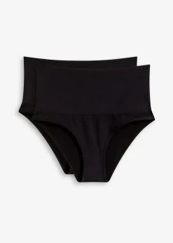 bonprix Wäsche·Shapewear|Wäsche·Höschen^Seamless Medium Shape-Slip (2er Pack) 2x schwarz