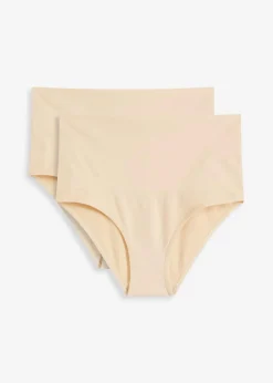 bonprix Nachhaltigere Materialien|Nachhaltigere Materialien^Seamless Medium Shape-Slip (2er Pack) 2x sandbeige
