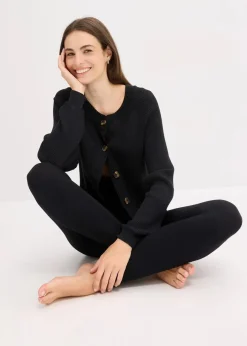 bonprix Wäsche·Socken & Strumpfhosen|Wäsche·Basics^Seamless Shape-Strumpfleggings schwarz