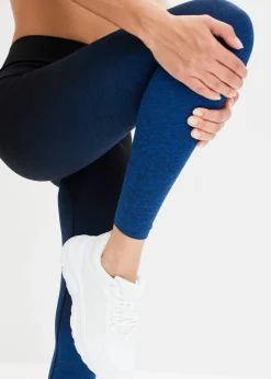 bonprix Bekleidung·Sweat|Bekleidung·Kleider^Seamless Sport-Leggings mit Farbverlauf, schnelltrocknend horizontblau/schwarz