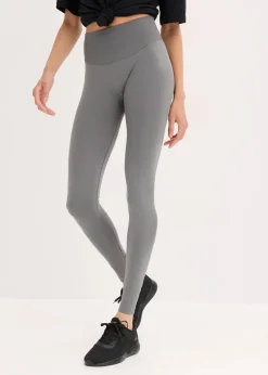 bonprix Bekleidung·Sweat|Bekleidung·Kleider^Seamless Sport-Leggings Scrunch rauchgrau