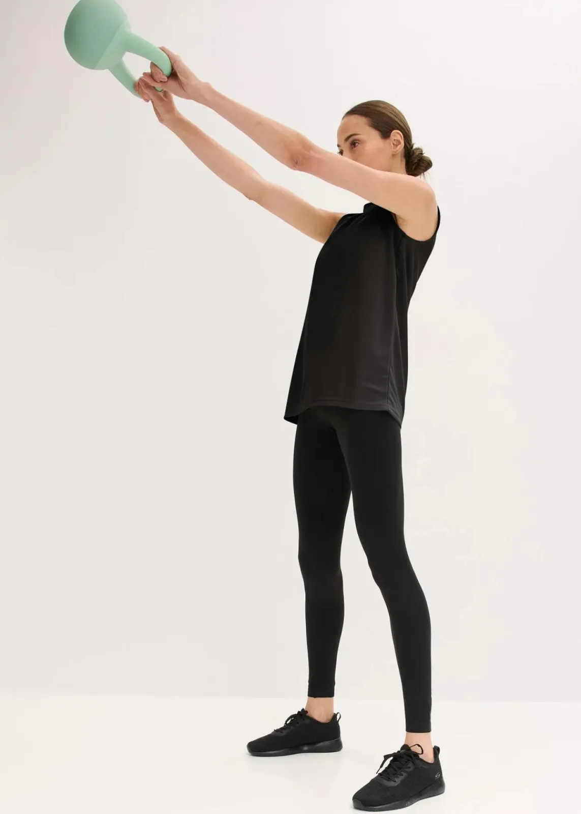 bonprix Hosen|Sportbekleidung^Seamless Sport-Leggings Scrunch schwarz
