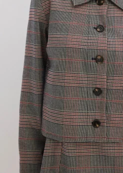 bonprix Bekleidung·Hosen|Jacken & Mäntel^Shacket braun/beige kariert