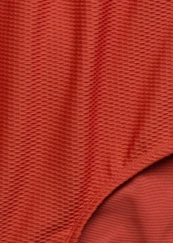 bonprix Nachhaltigere Materialien|Badeanzüge^Shape Badeanzug aus Strukturware mittlere Formkraft rot