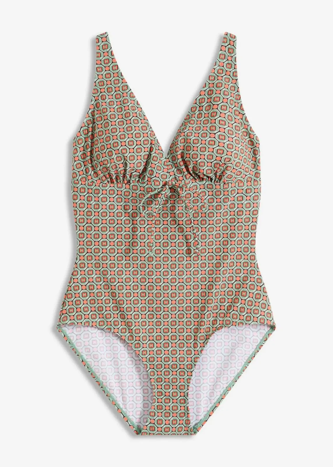 bonprix Nachhaltigere Materialien|Shapewear^Shape Badeanzug leichte Formkraft schwarz/rot/khaki graphisch