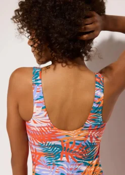 bonprix Shapewear|Badeanzüge^Shape Badeanzug leichte Formkraft petrol/bunt floral