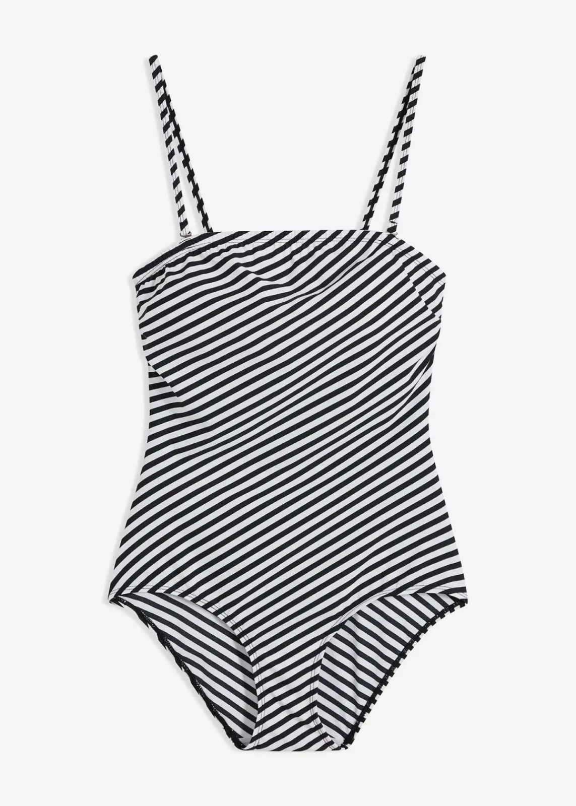 bonprix Nachhaltigere Materialien|Shapewear^Shape Badeanzug leichte Formkraft schwarz/weiß graphisch